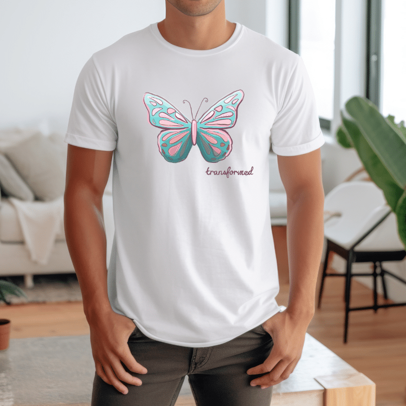 Transformed Butterfly (Cotton Candy) T-Shirt - Image 4