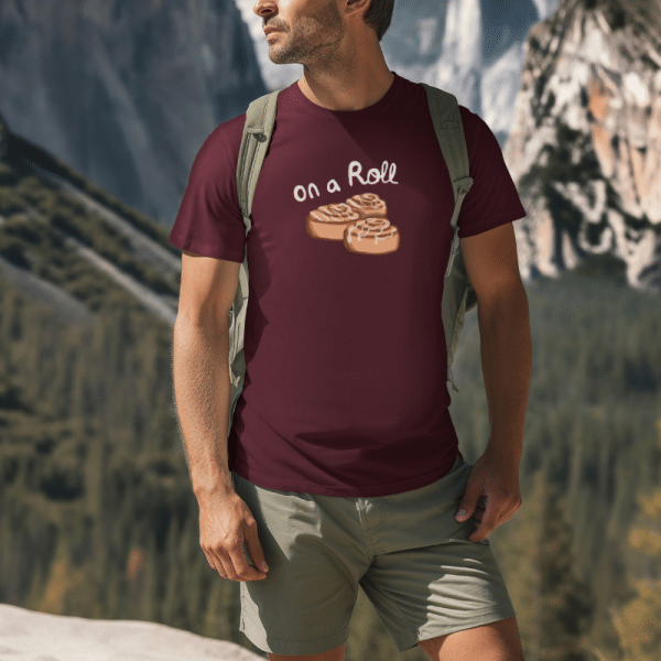 On A Roll Cinnamon Roll T-Shirt - Image 2
