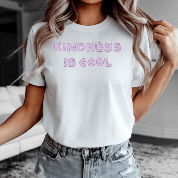 Kindness Is Cool (Purple) T- Shirt - Image 2