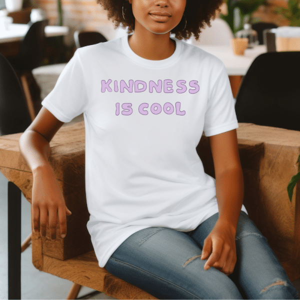 Kindness Is Cool (Purple) T- Shirt - Image 3