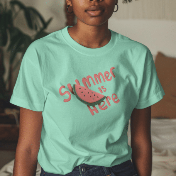 heather mint watermelon t-shirt