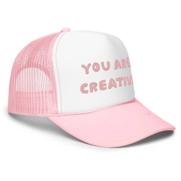 You are Creative Pink and White Hat - Image 3