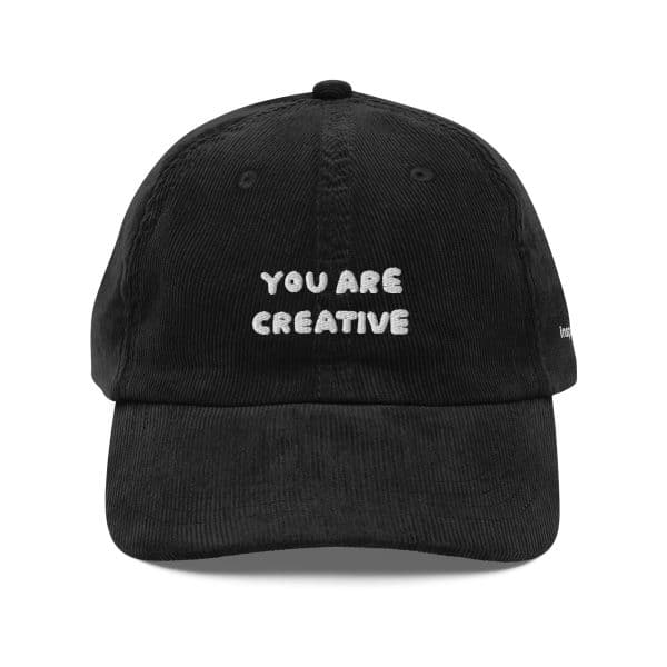 You Are Creative Vintage Corduroy Hat