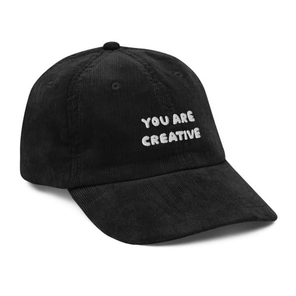 You Are Creative Vintage Corduroy Hat - Image 4