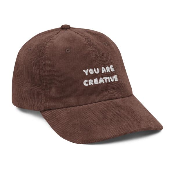 You Are Creative Vintage Corduroy Hat - Image 12