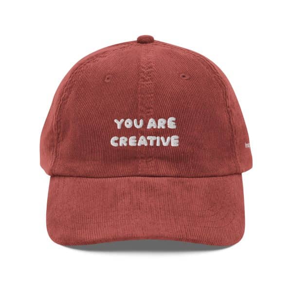 You Are Creative Vintage Corduroy Hat - Image 17