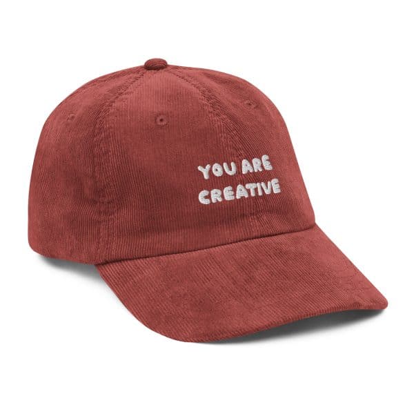 You Are Creative Vintage Corduroy Hat - Image 20