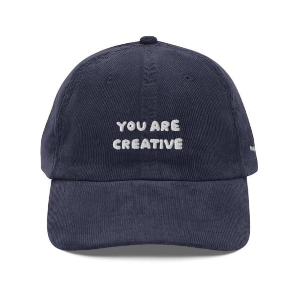 You Are Creative Vintage Corduroy Hat - Image 5