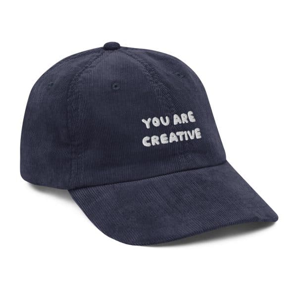 You Are Creative Vintage Corduroy Hat - Image 8