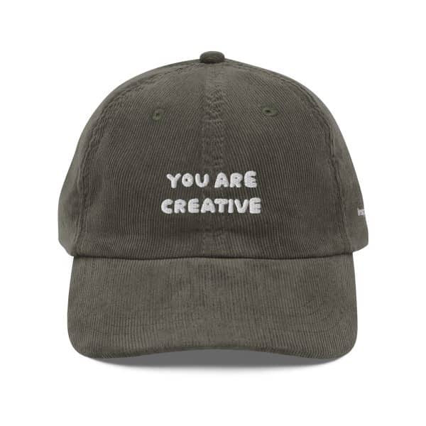 You Are Creative Vintage Corduroy Hat - Image 13